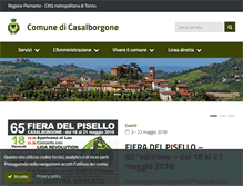 Tablet Screenshot of comune.casalborgone.to.it